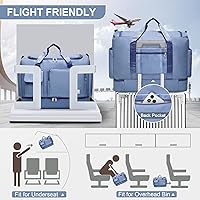 Vista 402 de Pequeña bolsa de gimnasio para mujer, bolsa de viaje con compartimento para zapatos