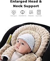 Vista 3 de Infant Car Seat Insert with Extra Cushion for Preemie to Toddler, Reversible Newborn Carseat Insert for Baby Head Body Support, Fits for Stroller