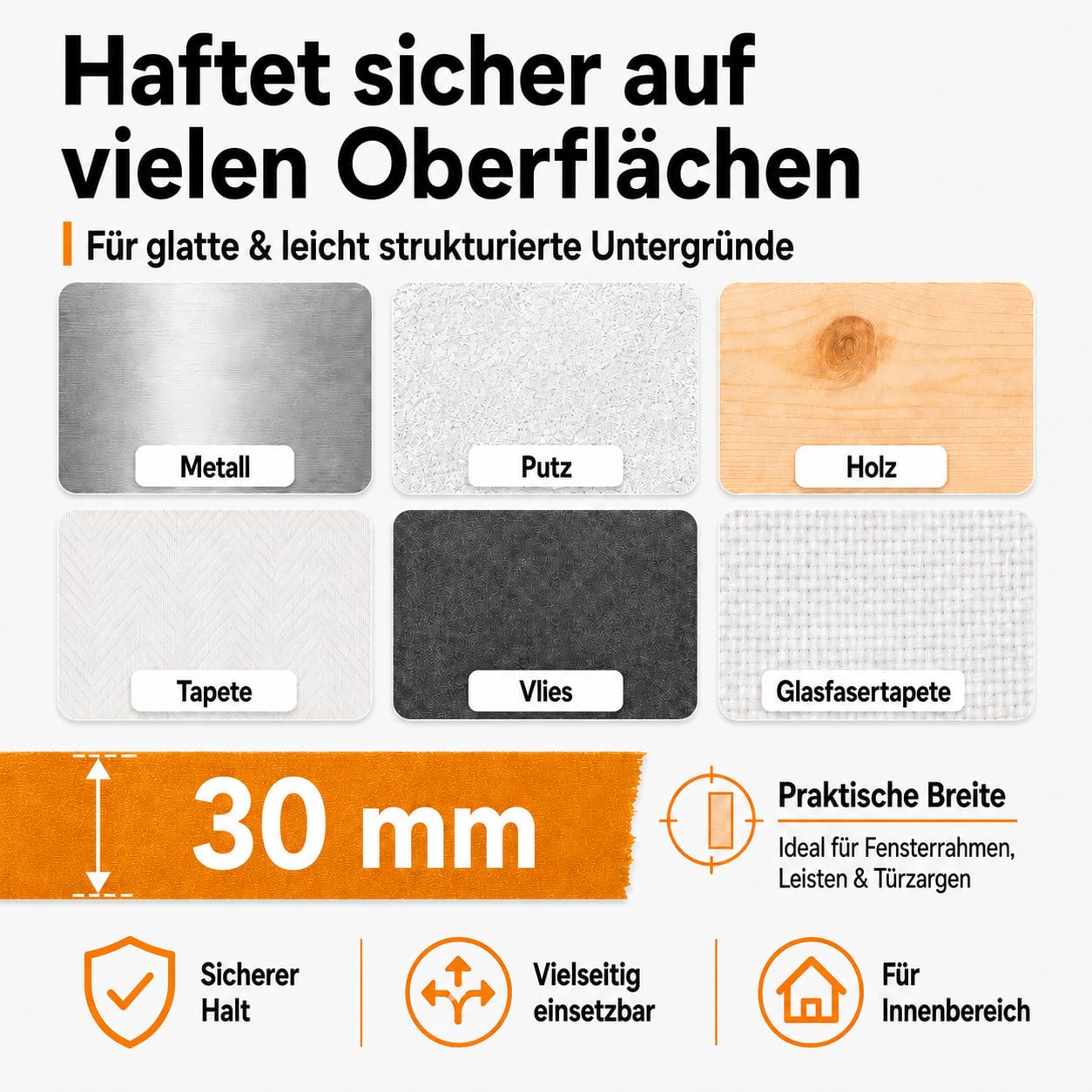 A24 Goldband Malerkrepp 30mm x 50m – Maler Klebeband, Washi Tape 90er Pack | Großpackung, Malerklebeband Abdeckband Innenbereich, Abklebeband für saubere, präzise Farbkanten