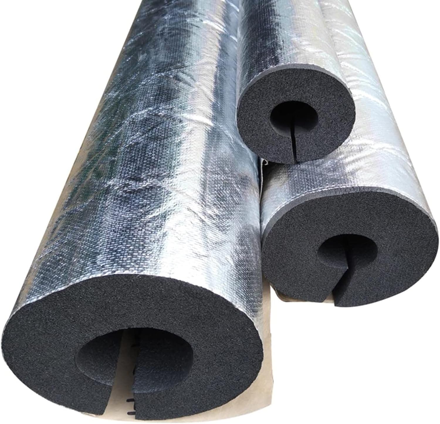 Black Pipe Insulation Foam Tube,Water Pipe Insulation Wrap,Heat Preservation Insulated,Black Foam Insulation,for Handle Grip Support Air Conditioning Construction Industry,1 pcs
