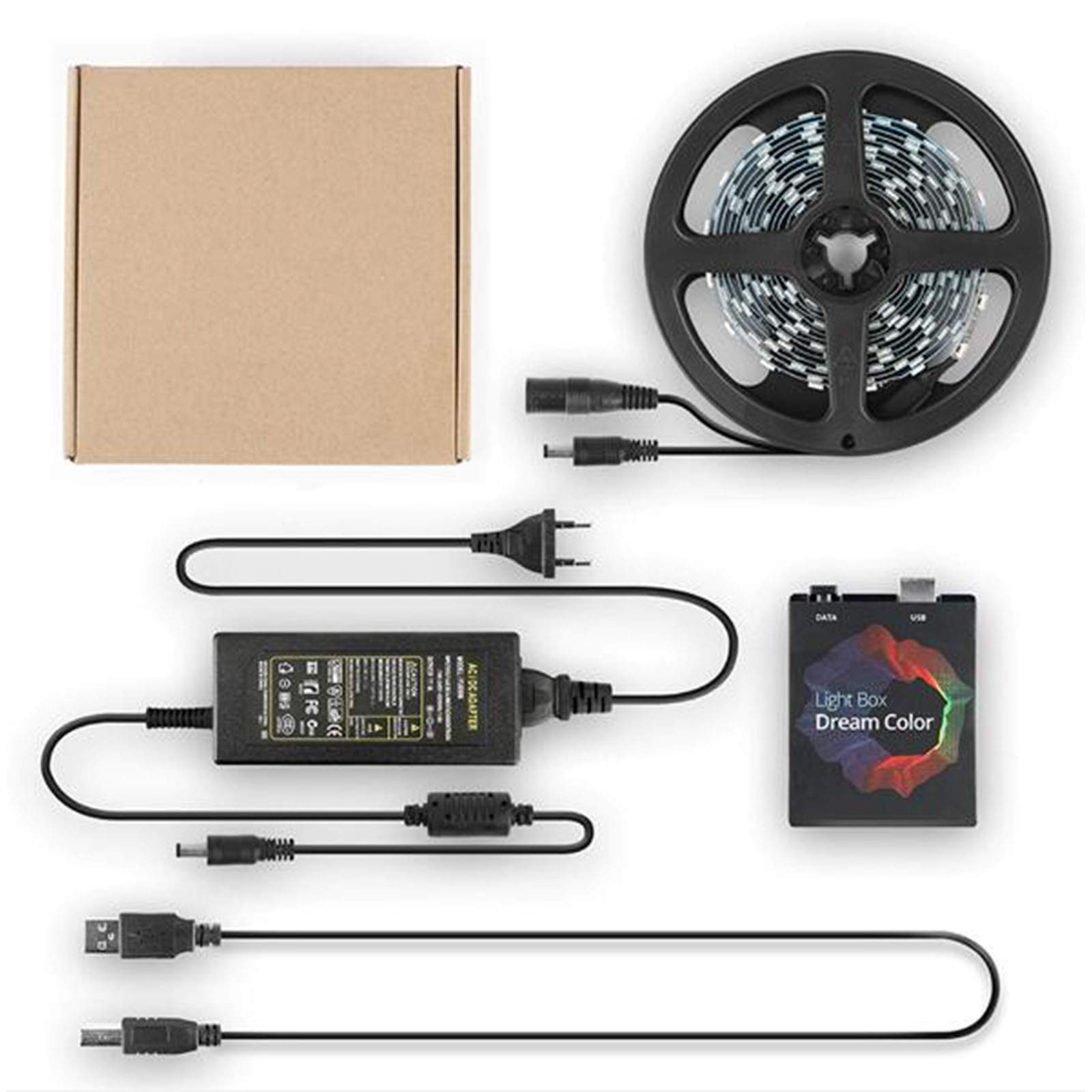 Taśmy LED, DIY Ambient PC Dream Screen, USB HDTV podświetlenie monitora komputerowego, zmiany w zależności od koloru ekranu, adresowalna taśma LED, 3 m, 30 LED/M