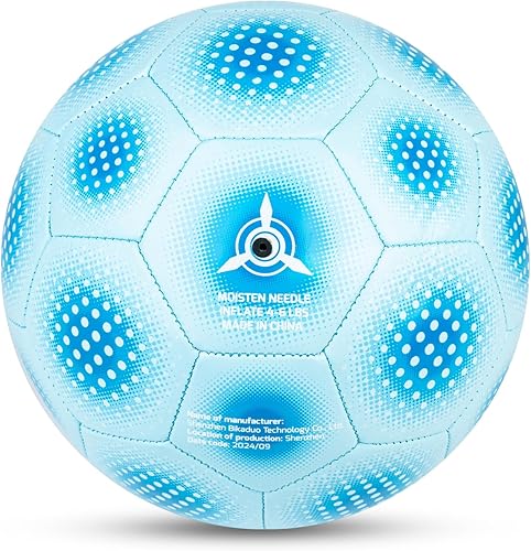 Miniatura 7 de PP PICADOR Balón de fútbol de tamaño 4, pelotas de fútbol para niñas, niños, jóvenes, niños, entrenamiento, escuela, interior y exterior, pelota de