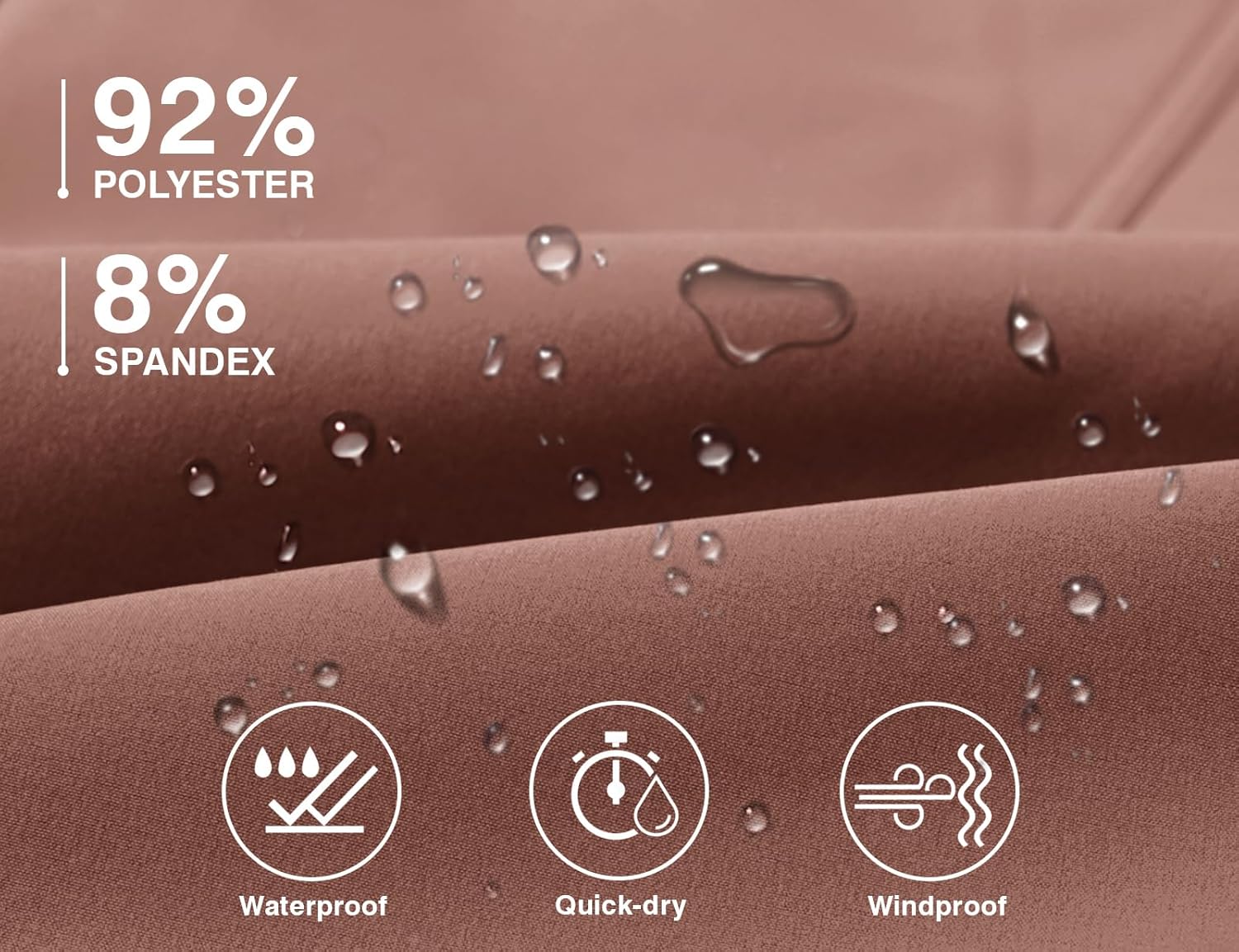 TBMPOY Men's Snow Pants Fleece Lined Hiking Winter Waterproof Softshell Ski Outdoor Insulated Climbing Pants Zipper Pockets - Image 4