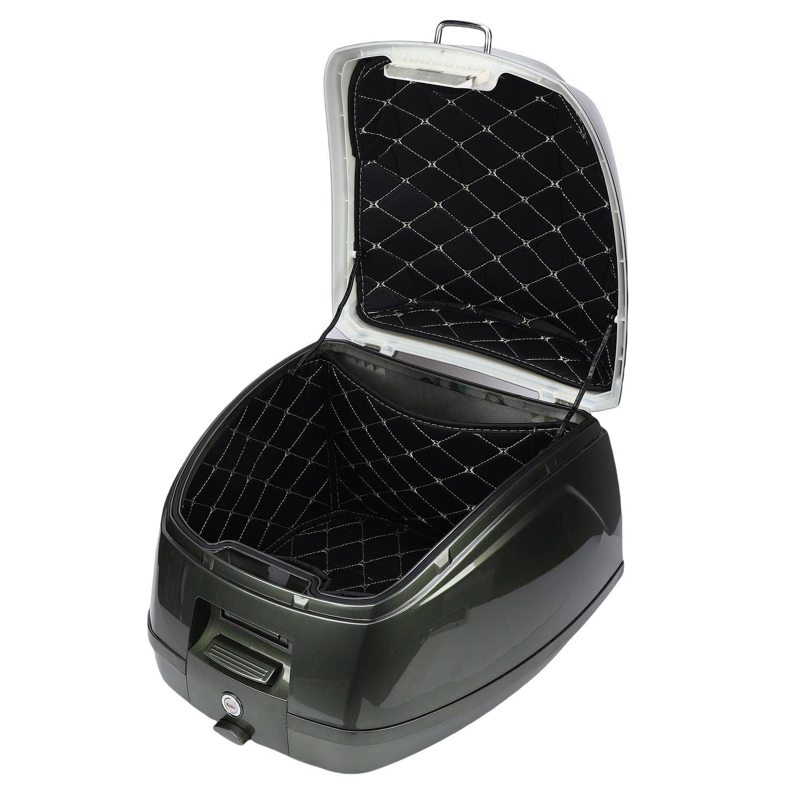 Karlak Coffre de Moto Top Case Imperméable Universel 32L Coffre de (Green)