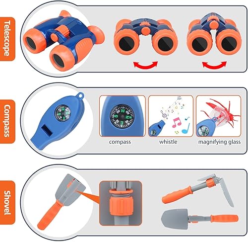 Miniatura 5 de MITCIEN Juego de juguetes de campamento para niños con tienda de campaña, juguetes de campamento para niños, al aire libre para niños y niñas de 3,