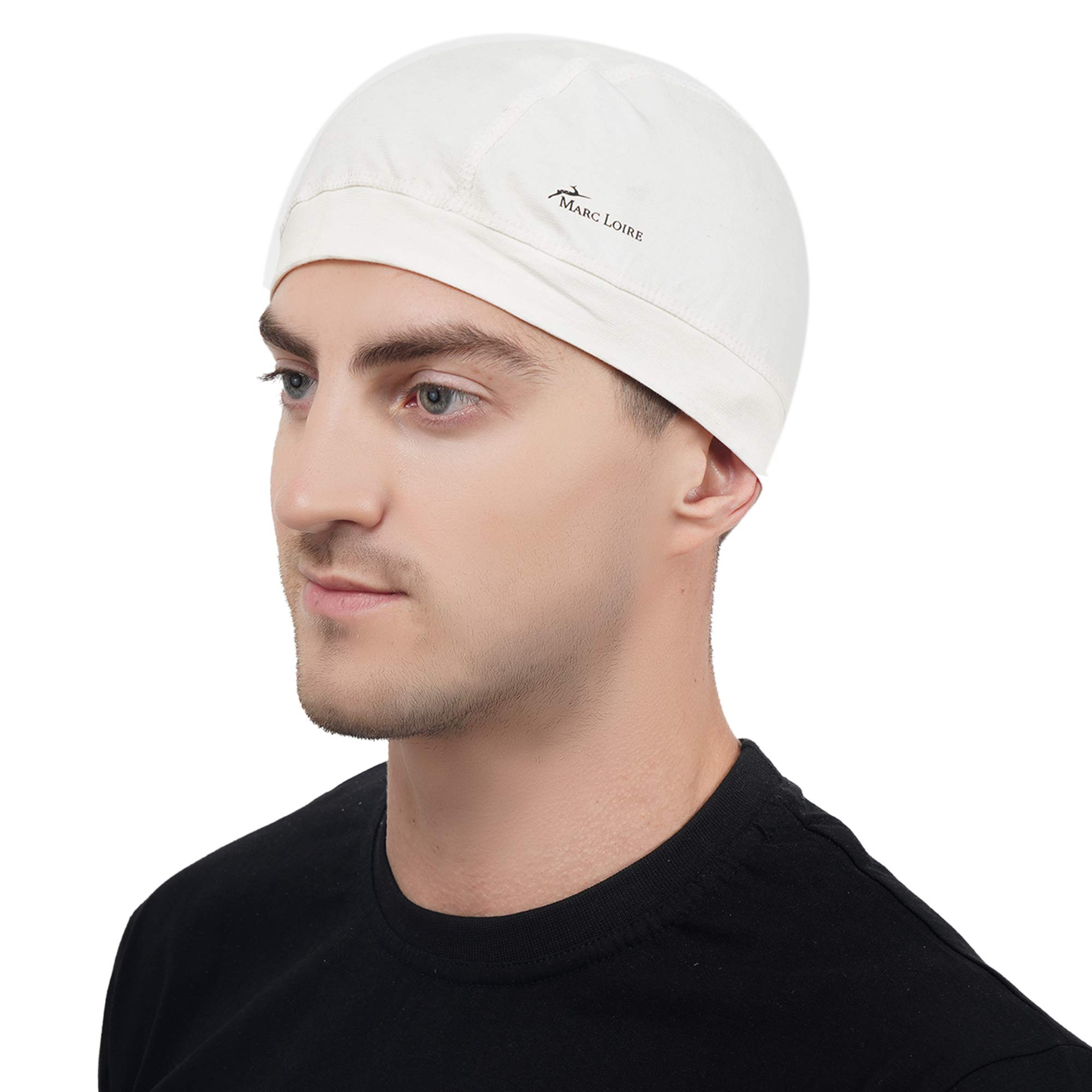 Marc Loire Lightweight Stretchable Motorcycle Sweat Wicking Under Helmet Skull Cap for men and women Protects from Wind, Sun, Dust for biking, Cycling and Outdoor Activities (Pack of 1,Cream)-image-11