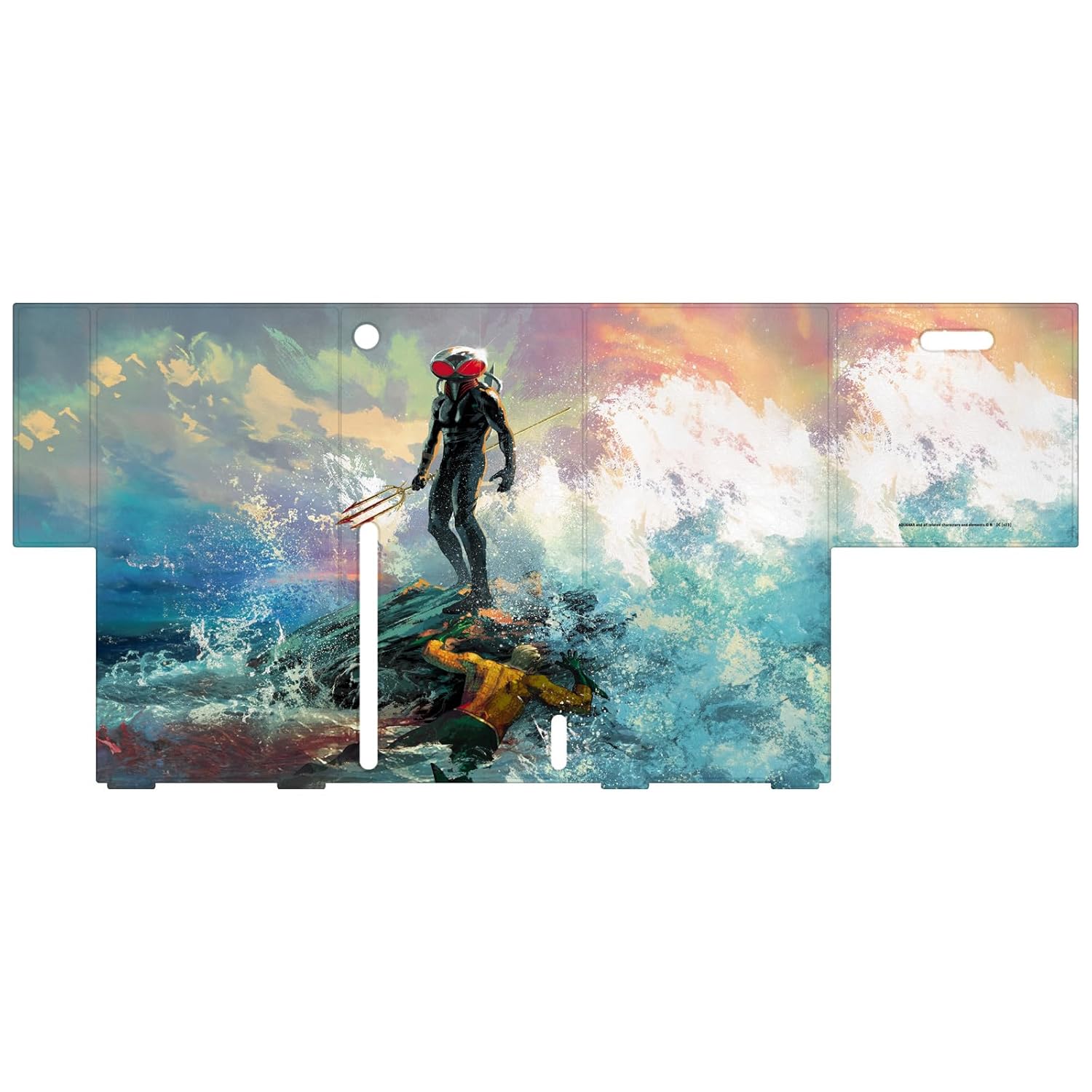 Head Case Designs Officially Licensed Aquaman DC Comics Black Manta Painting Comic Book Cover Game Console Wrap and Game Controller Skin Bundle Compatible With Xbox Series X