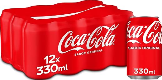 🔥 Coca-Cola Sabor Original Refresco de Cola Pack 12 x 330 ml | Bebida de cola original, el sabor de siempre, excelente para compartir, reuniones y consumo diario