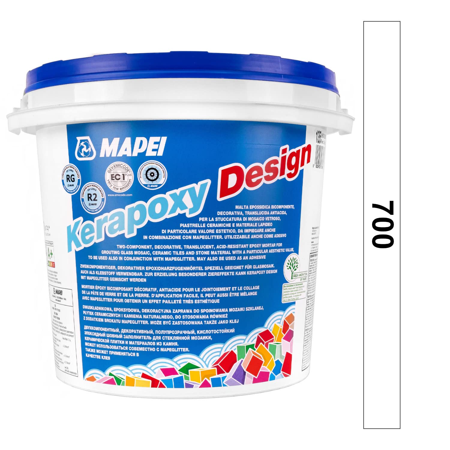 KERAPOXY DESIGN MAPEI 3 KG, COLORE KERAPOXY DESIGN MAPEI TRASLUCIDO NEUTRO/700