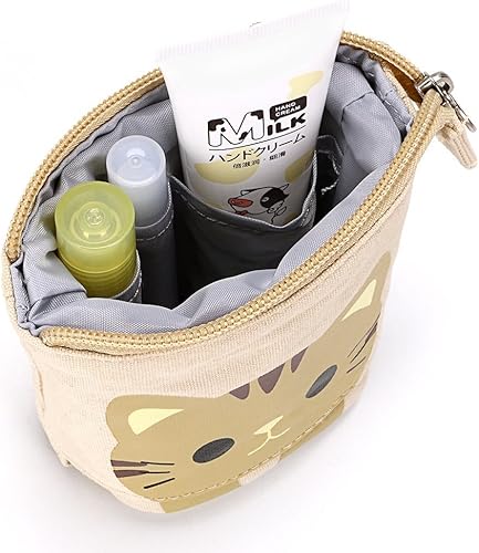 Miniatura 4 de Ytuomzi Estuche telescópico para lápices de pie, lindo estuche para lápices de dibujos animados, caja de almacenamiento de lona + organizador de