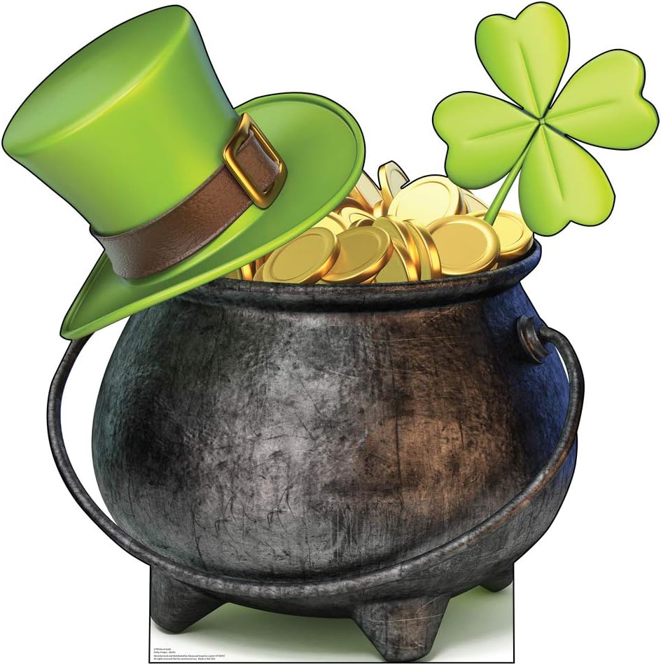 Cardboard People Pot of Gold Life Size Cardboard Cutout Standup