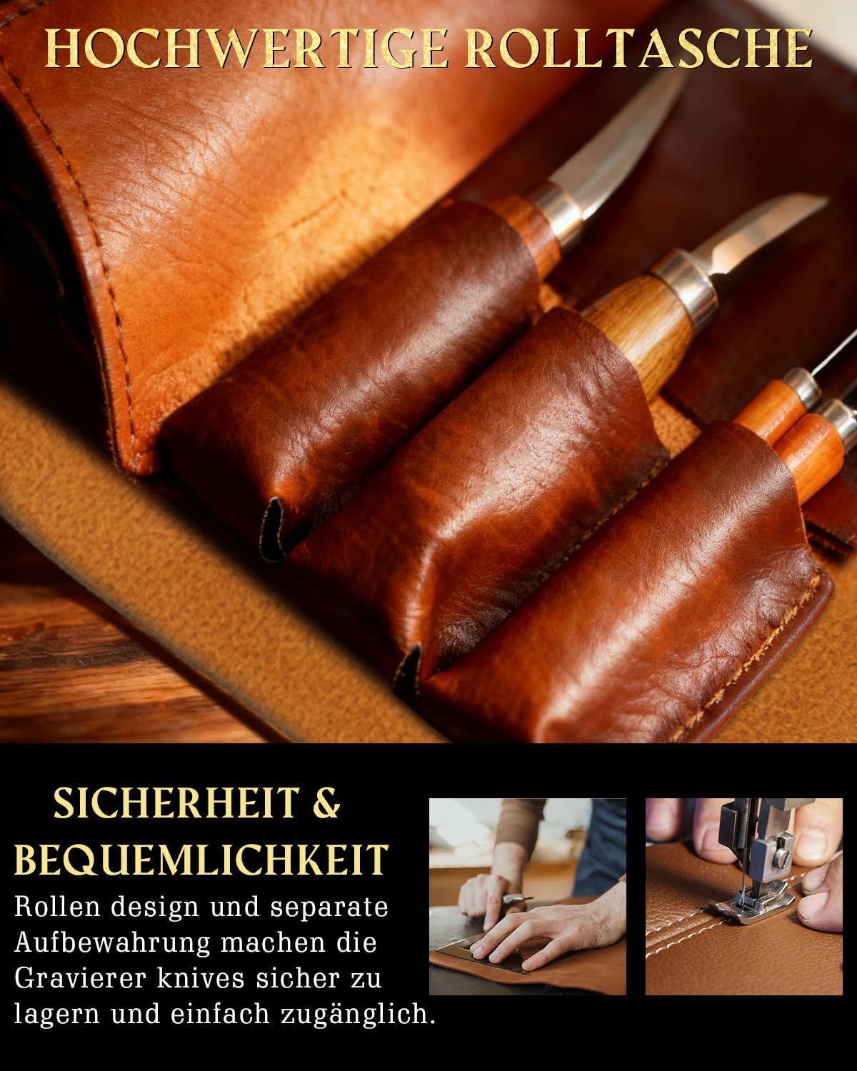 Schnitzwerkzeug Holz Schnitzset für Anfänger: Schnitzmesser Set 25-tlg. zum Schnitzen - HolzSchnitzset Carving Kit mit Anleitung, Handschuhe und Lindenholz für Erwachsene Geschenk