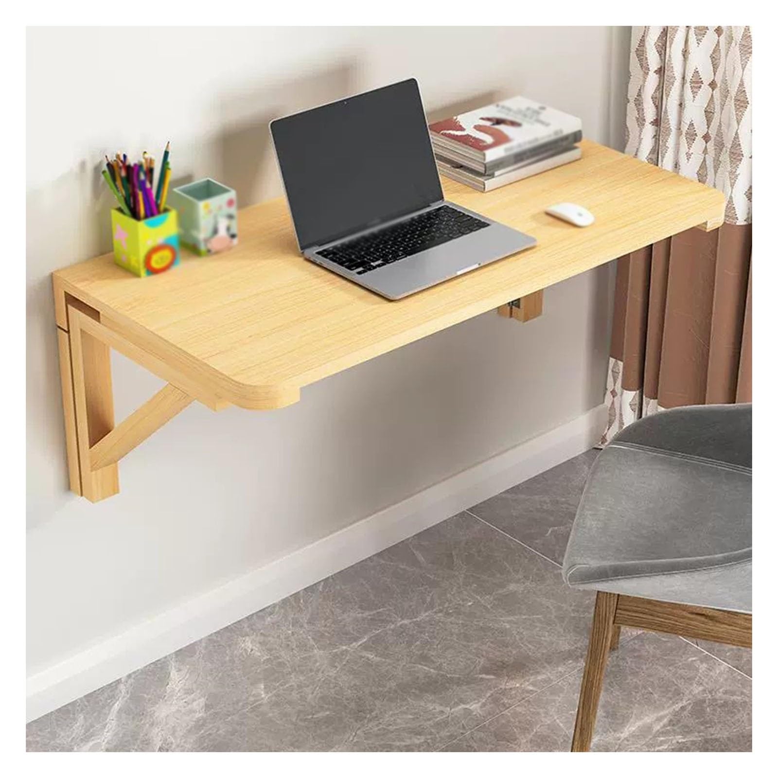 Table pliante de cuisine murale rabattable pour petit studio