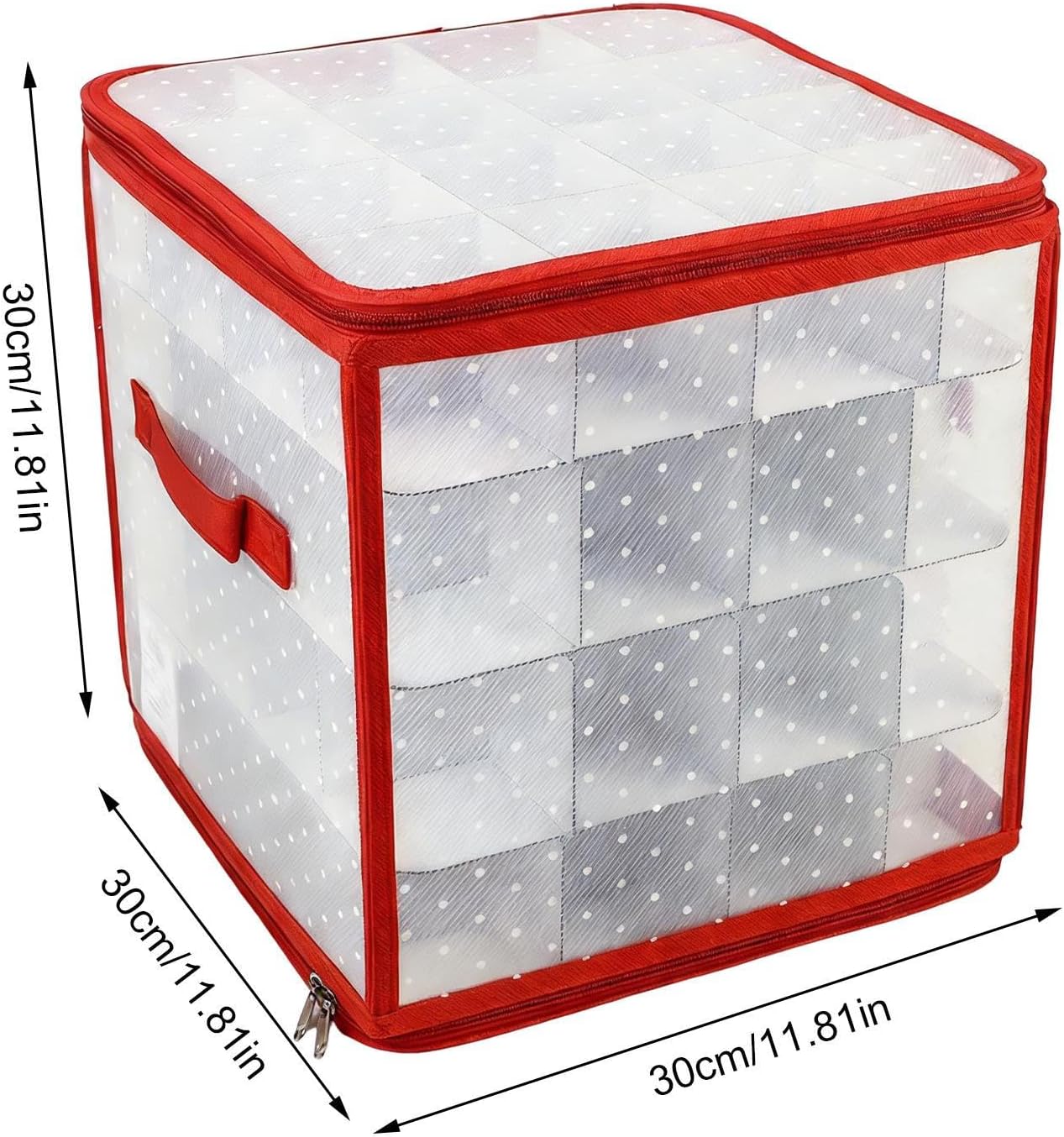 Ornament Storage Box | Space-Saving Decor Container | Holiday Ornaments Storage Container Bin - for Bedroom Living Room Indoor Outdoor Fireplace Mantel Kitchen