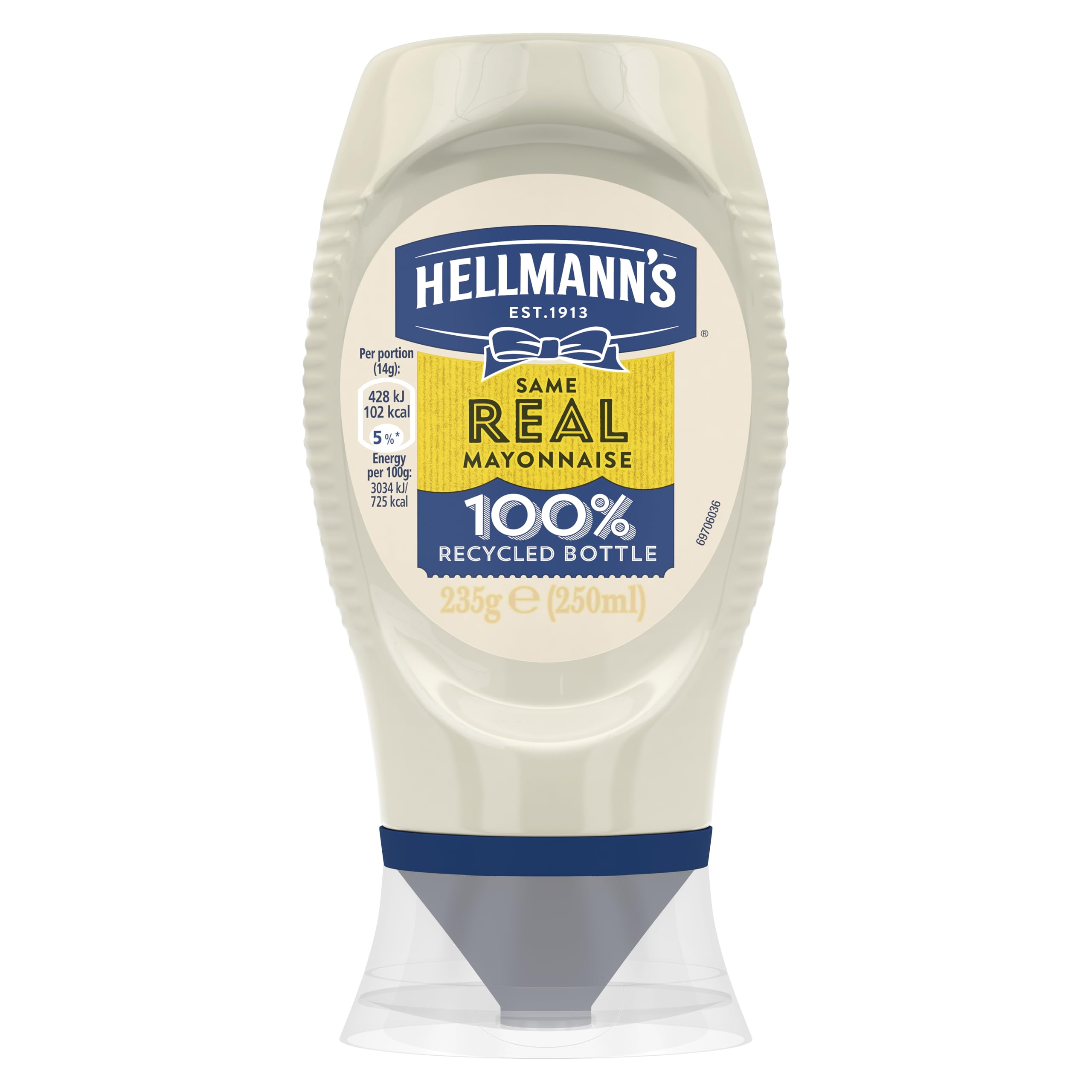 Real Mayonnaise mayo made with 100% free-range eggs perfect for sandwiches 250 ml