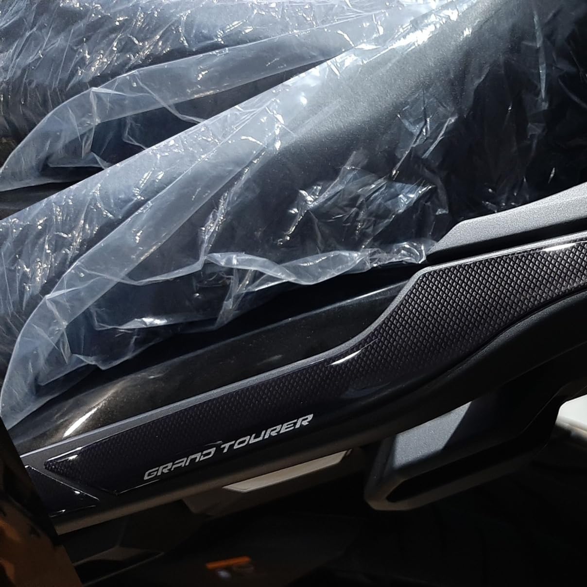 Resin Bike Motorcycle 3D Stickers Compatible with Kawasaki Versys 1000 2017-2020. Handles Protection with Top Box from Bumps and Scratches. Resin Stickers - Made in Italy