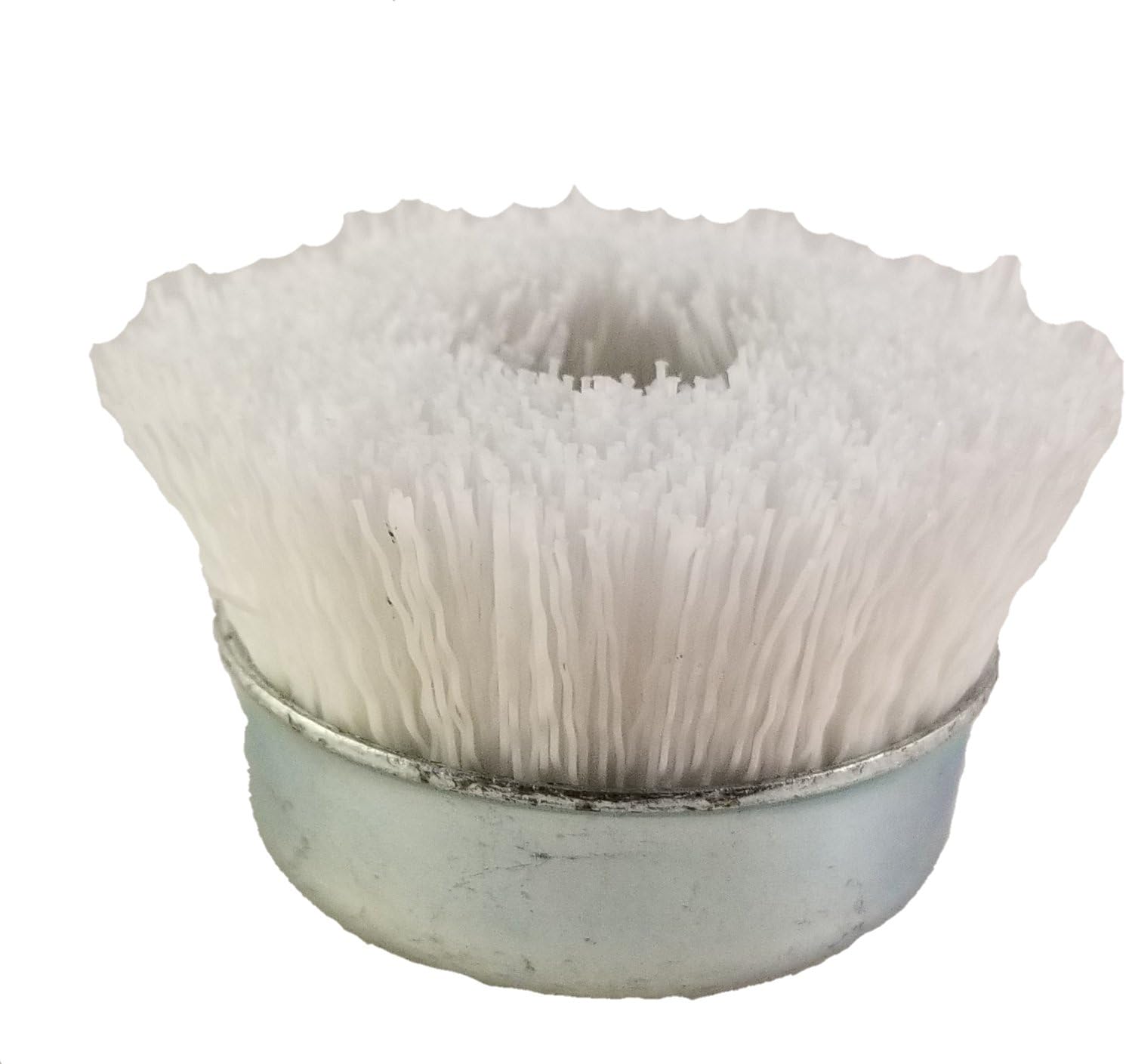Dico Products 7200089 Non Abrasive Cup Brush For Angle Grinders, White : Industrial & Scientific