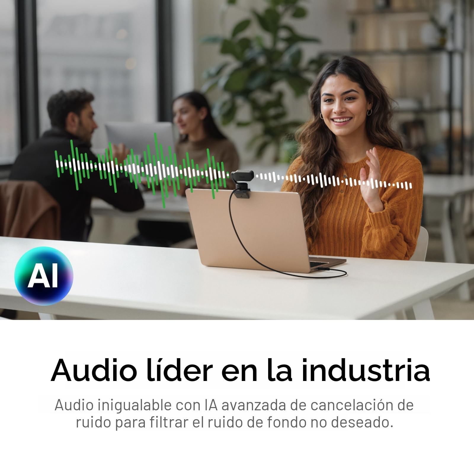 Insta360 Link 2 Standard Bundle – Webcam 4K para PC/Mac, sensor de 1/2", seguimiento de IA, HDR, micrófono IA sin ruido, control de gestos para streaming y videollamadas, compatible