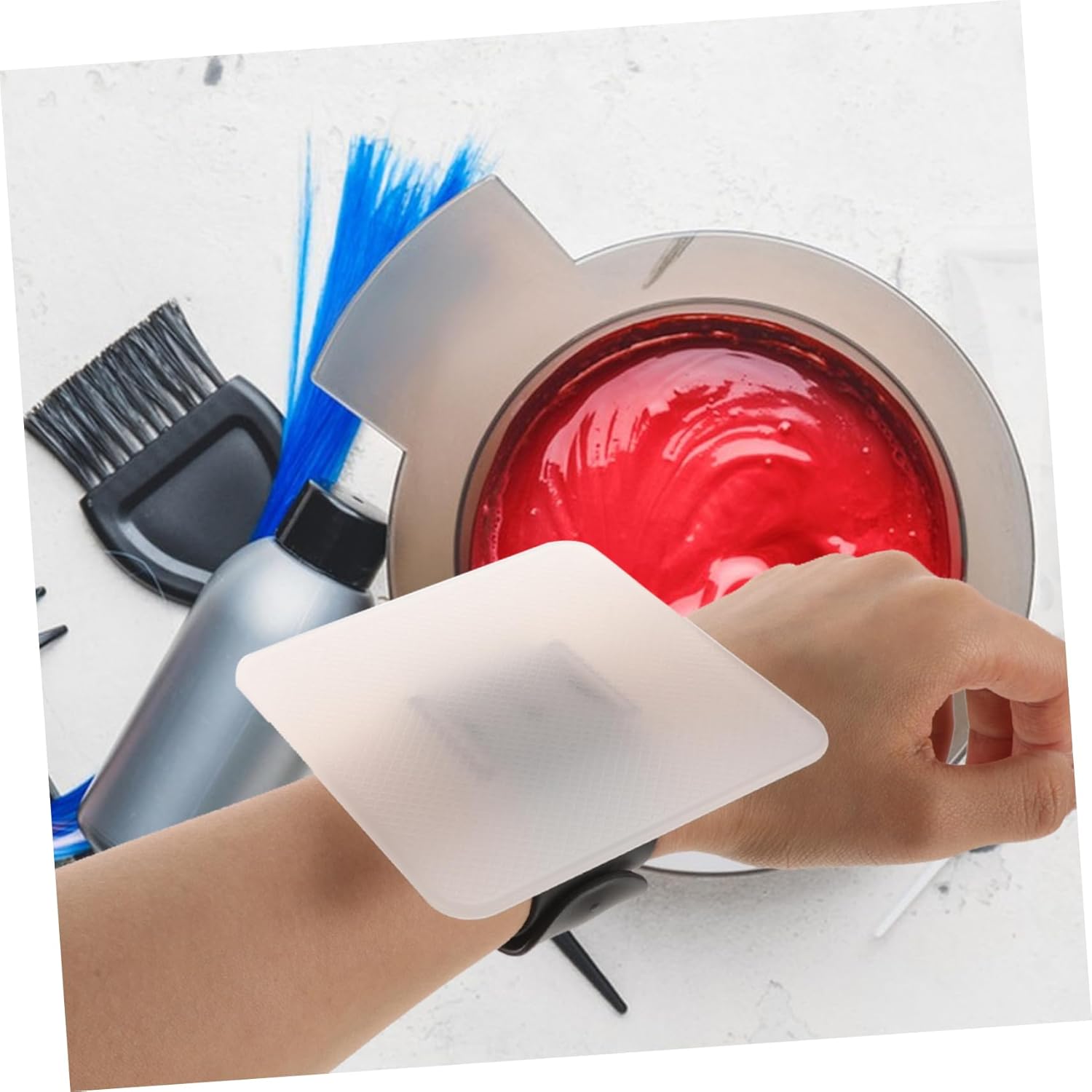 Hair Dye Bowls ，Hair Mixing Bowl ，Professional Board Wrist Band Coloring Tool for Stylists Kit Supplies