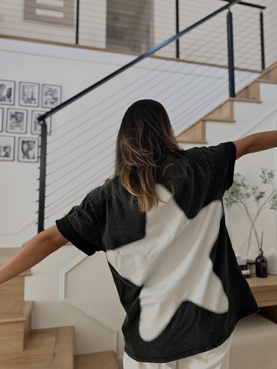 Aelfric Eden Oversized Star Graphic Tees Men Vintage Washed Heavyweight Cotton Trendy Streetwear T Shirts Unisex - Image 2