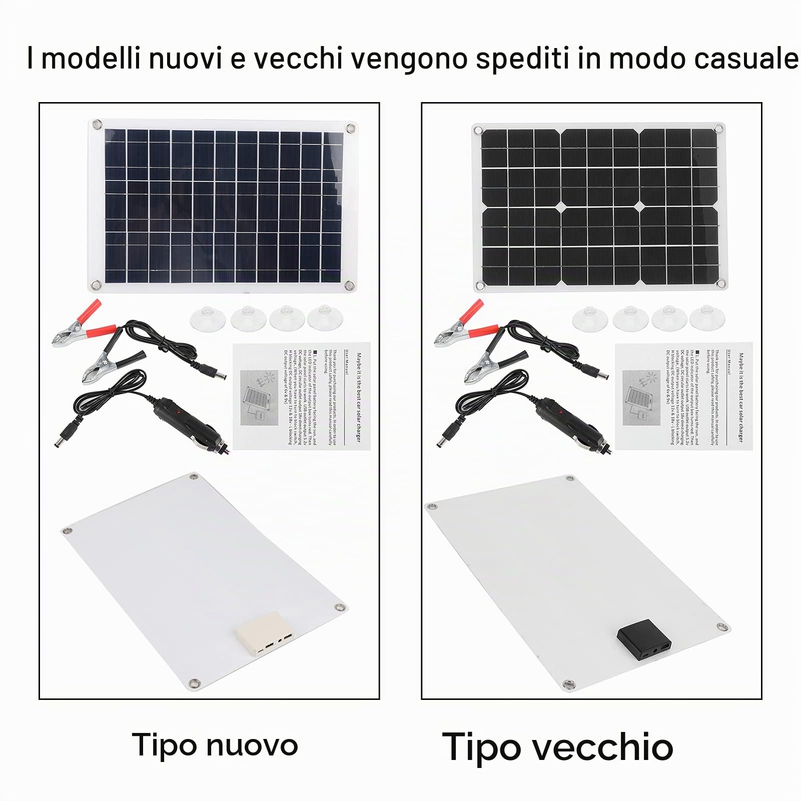 Mono 50W 5V Pannello Solare, Pannello Solare Monocristallino Modulo Fotovoltaico, IP65 Impermeabile Pannello Solare Pieghevole, Ideale per Alloggi Giardino, Barca