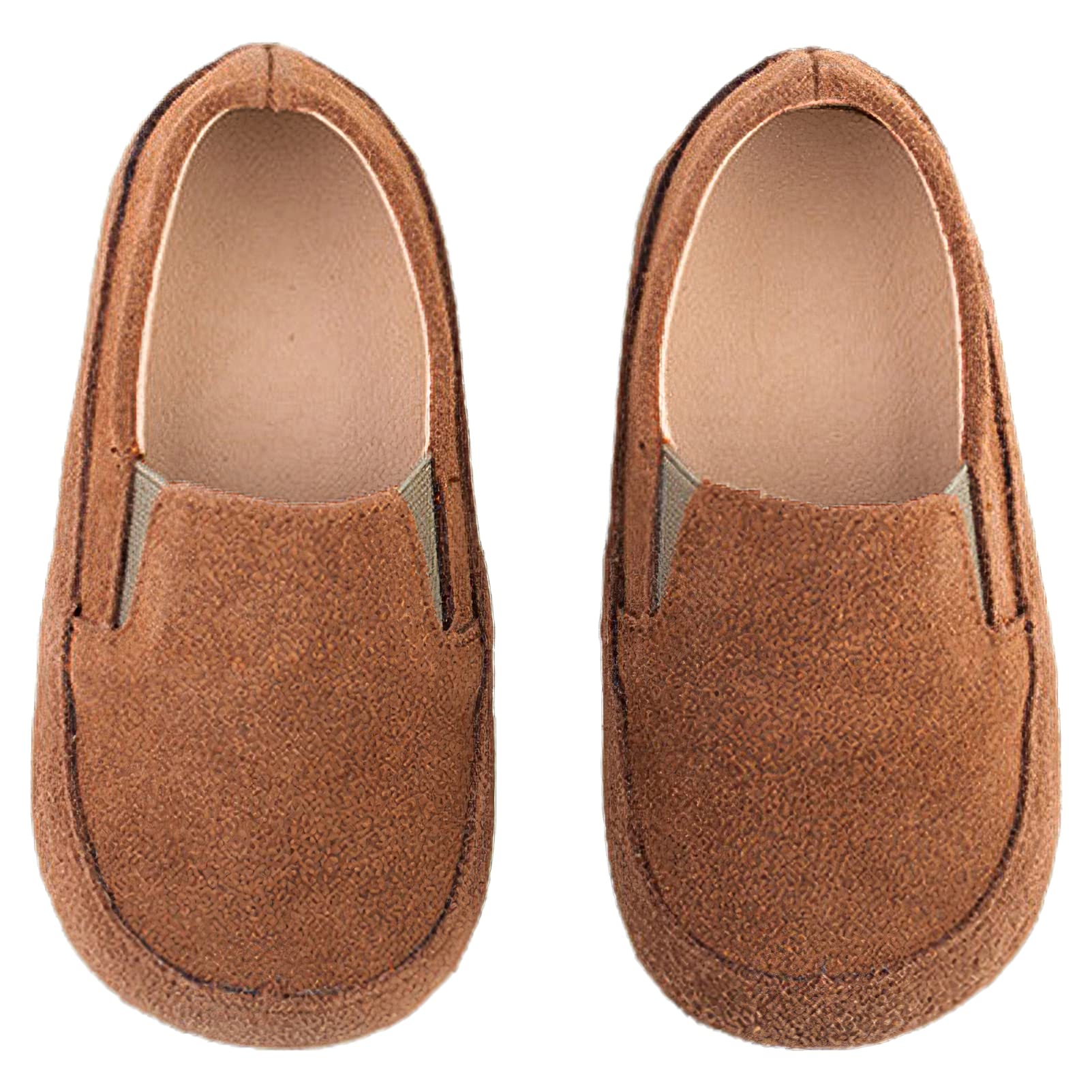 rismart Petit Garçon Enfant Mocassin Plat Suède Enfiler Décontracté Chaussure Bateau
