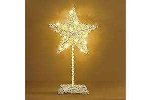 Decorative Table Lamp with Tassel Lace Trim for Christmas