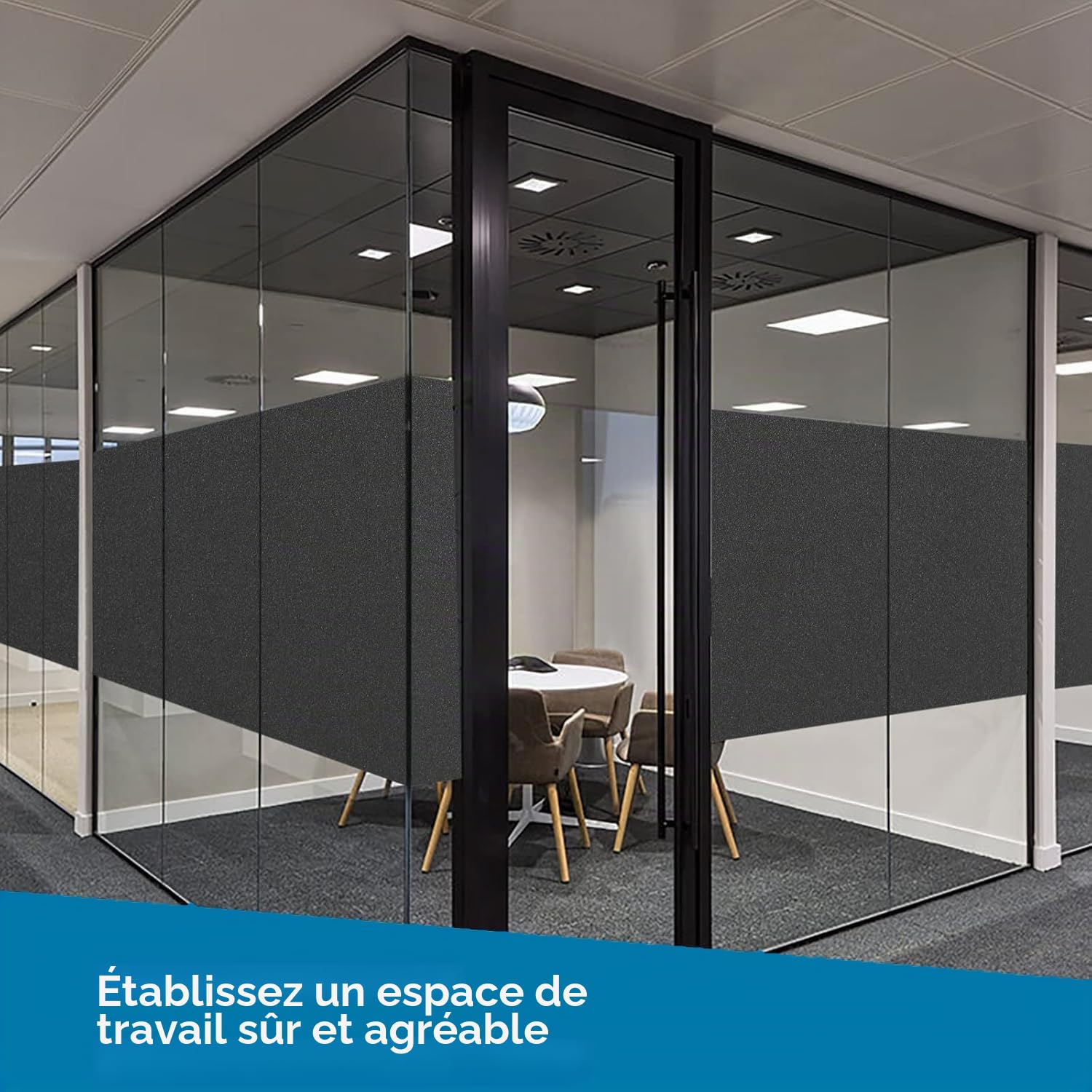 Film Fenetre Anti Regard Miroir Film Occultant Fenêtre 90x200cm Film Anti Chaleur Fenetre, Film sans Tain pour Fenetre avec 3 Accessoires