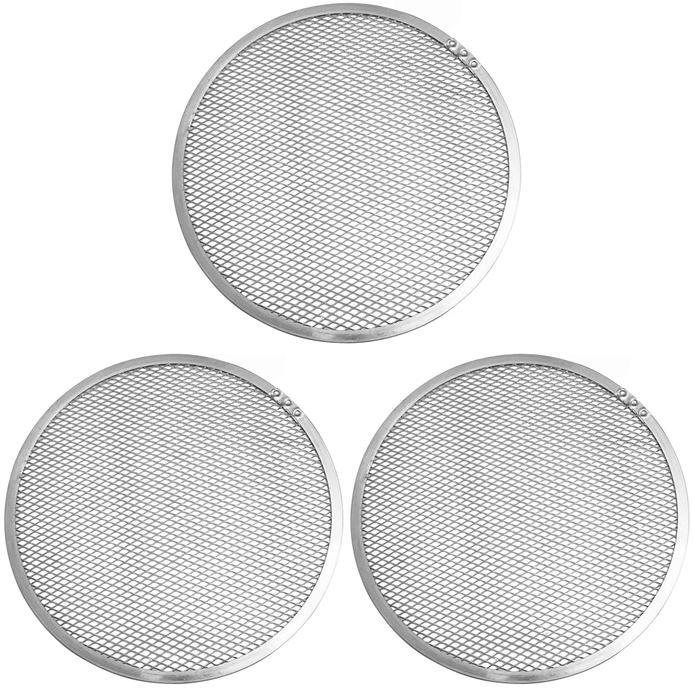 Fackelmann 21691 Grille à Pizza en Aluminium 28 cm (Lot de 3)