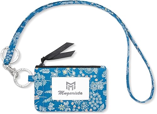 MNGARISTA Estuche de identificación con cremallera y cordón, billetera con cordón de moda, cartera de identificación con cordón, Erato