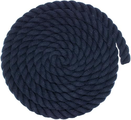 Miniatura 47 de West Coast Paracord - Cuerda de algodón natural trenzada de 3 hebras, 1/4, 1/2, 5/8, 3/4 y 1 pulgada de diámetro, 10, 25, 50, 100 pies