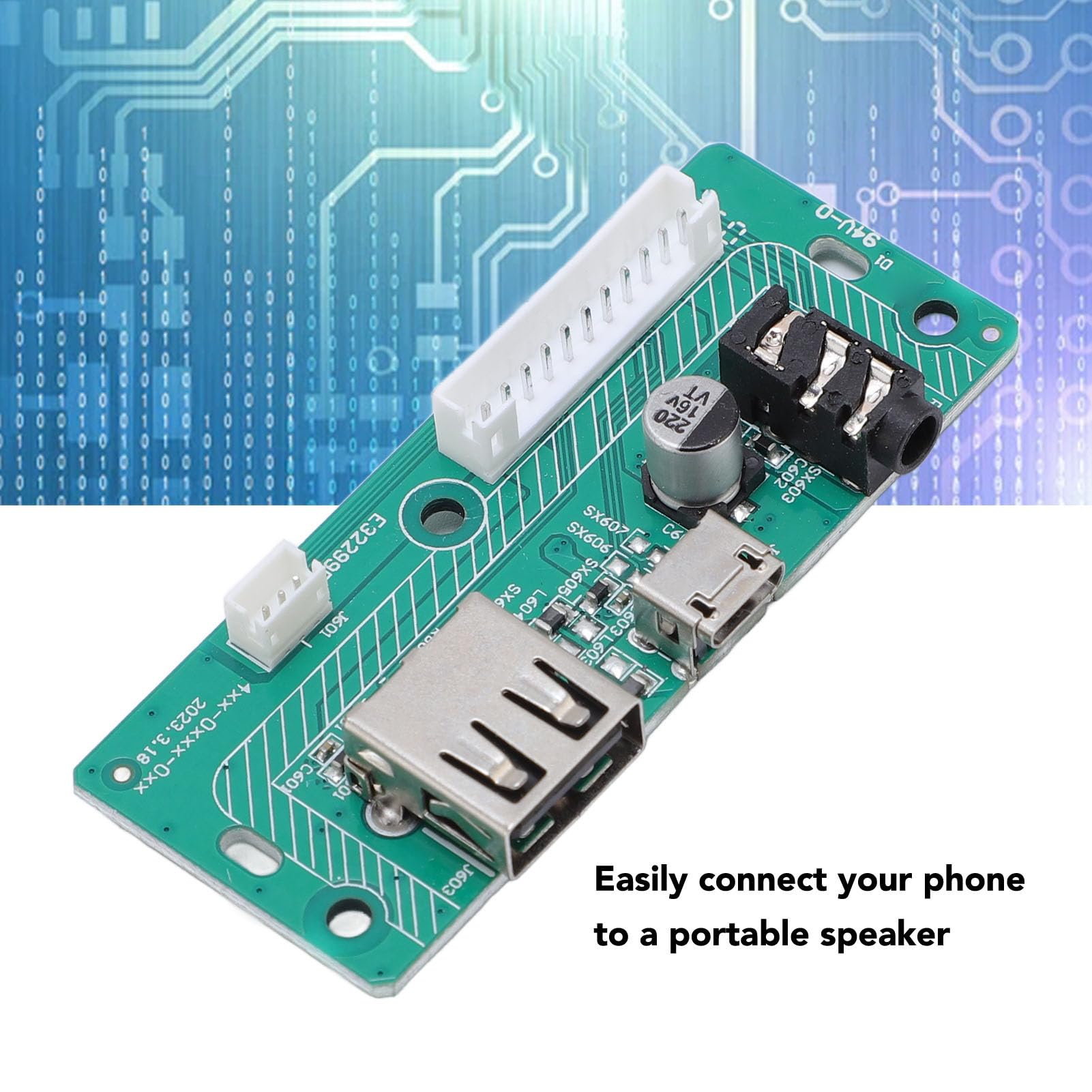 Annadue Module de Port de Chargement de Haut-Parleur, Port de Chargement USB, Prise Sonore, Remplacement Rapide de la Carte de Circuit imprimé pour Charge 3 Version TL