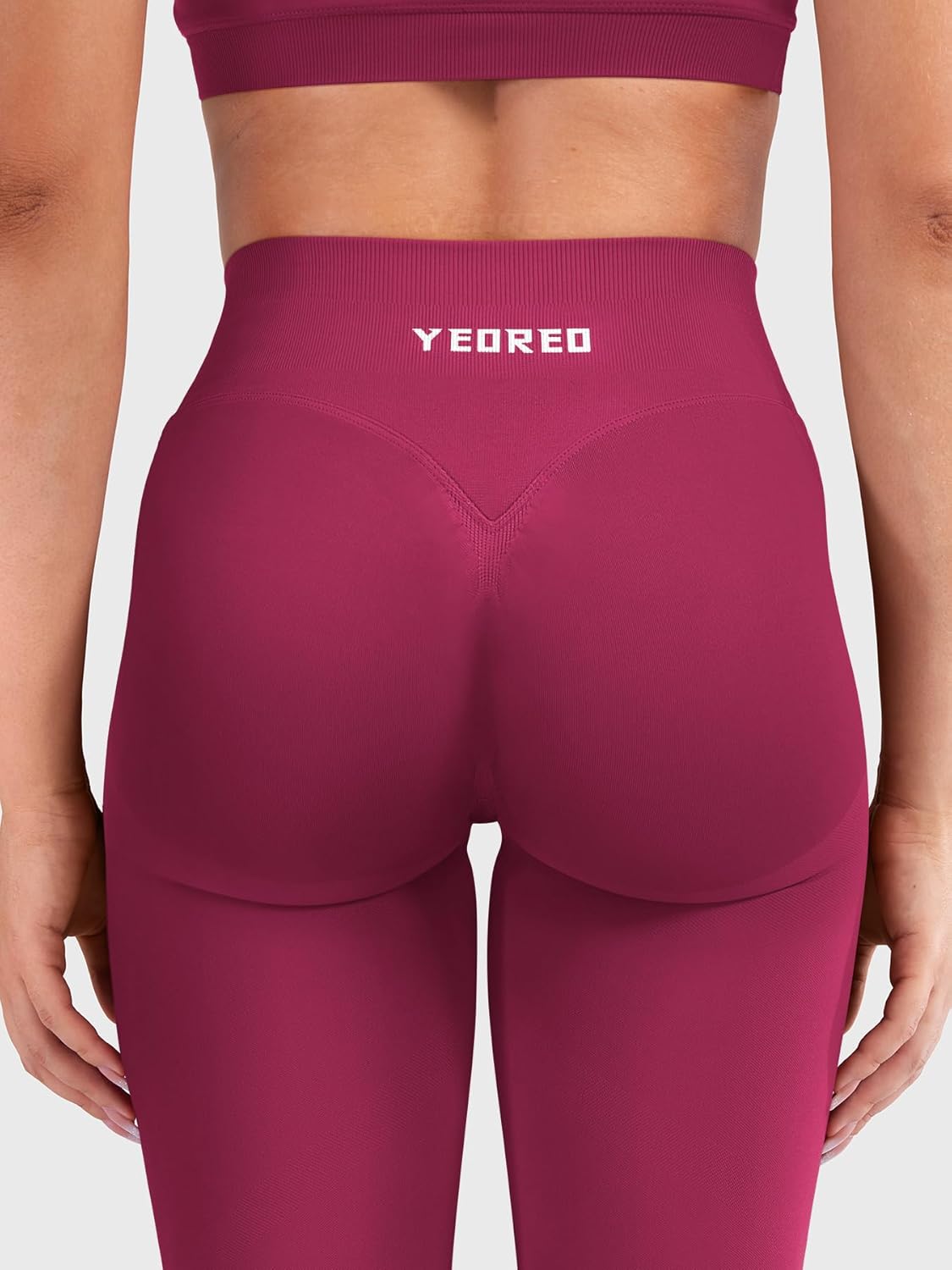 YEOREO Butt Lifting Leggings for Women Seamless Hidden Scrunch Workout Leggings 24" Baderiy Gym Yoga Booty Pants - Image 4