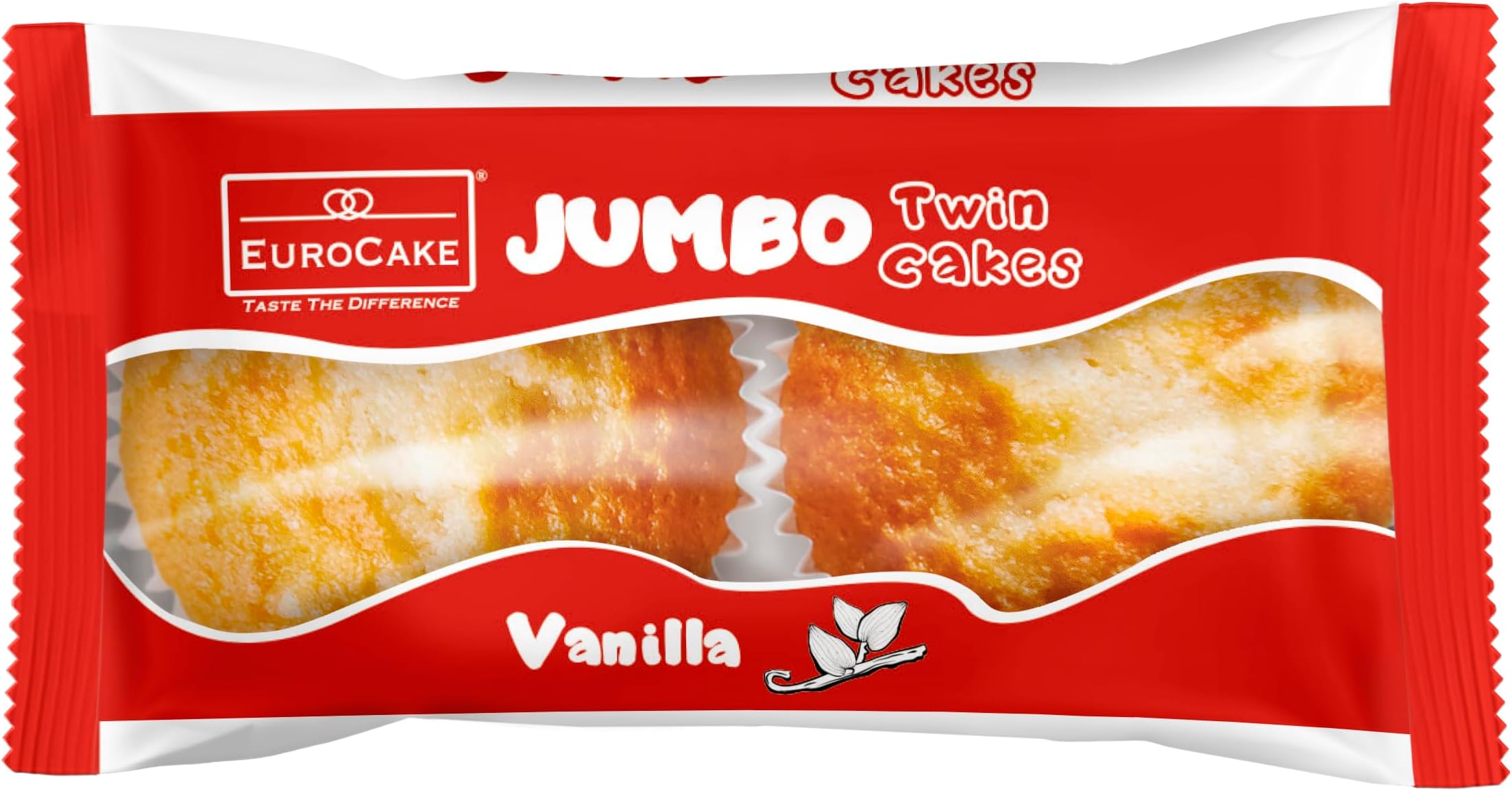 Euro Cake Jumbo Twin Vanilla 60g
