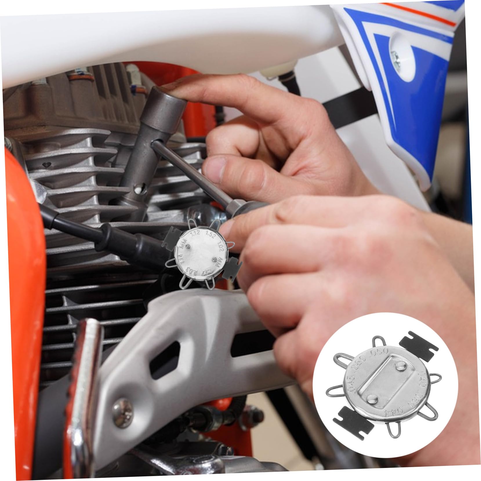 SOESFOUFU Plug Gap Tool Accessory for Accurate Gap Measurement to Compact Durable Design for and Storage