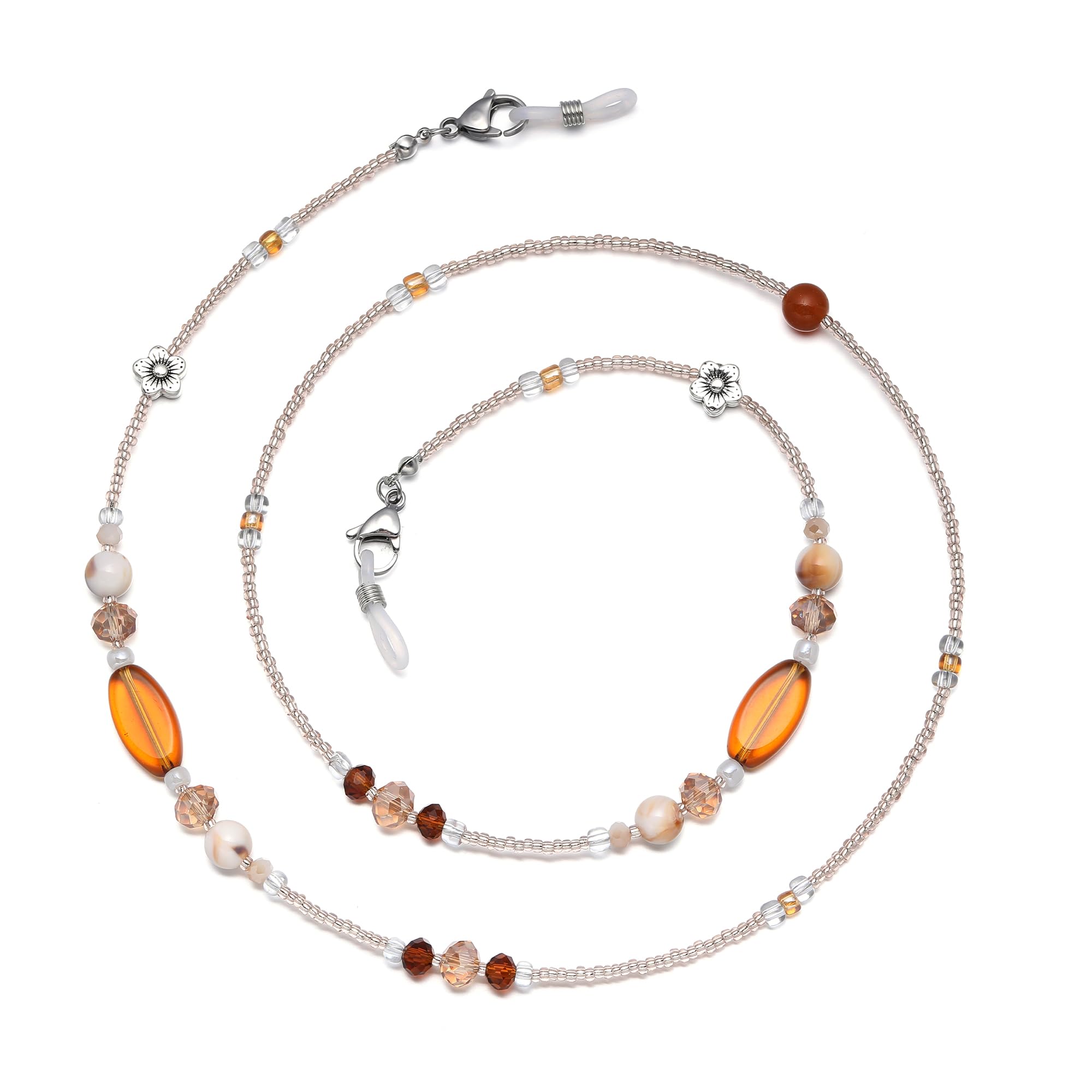 Glasses Chain for Women Stylish Pearl Chain Adjustable Sunglasses Reading Glasses Chain Daily Use-image-36