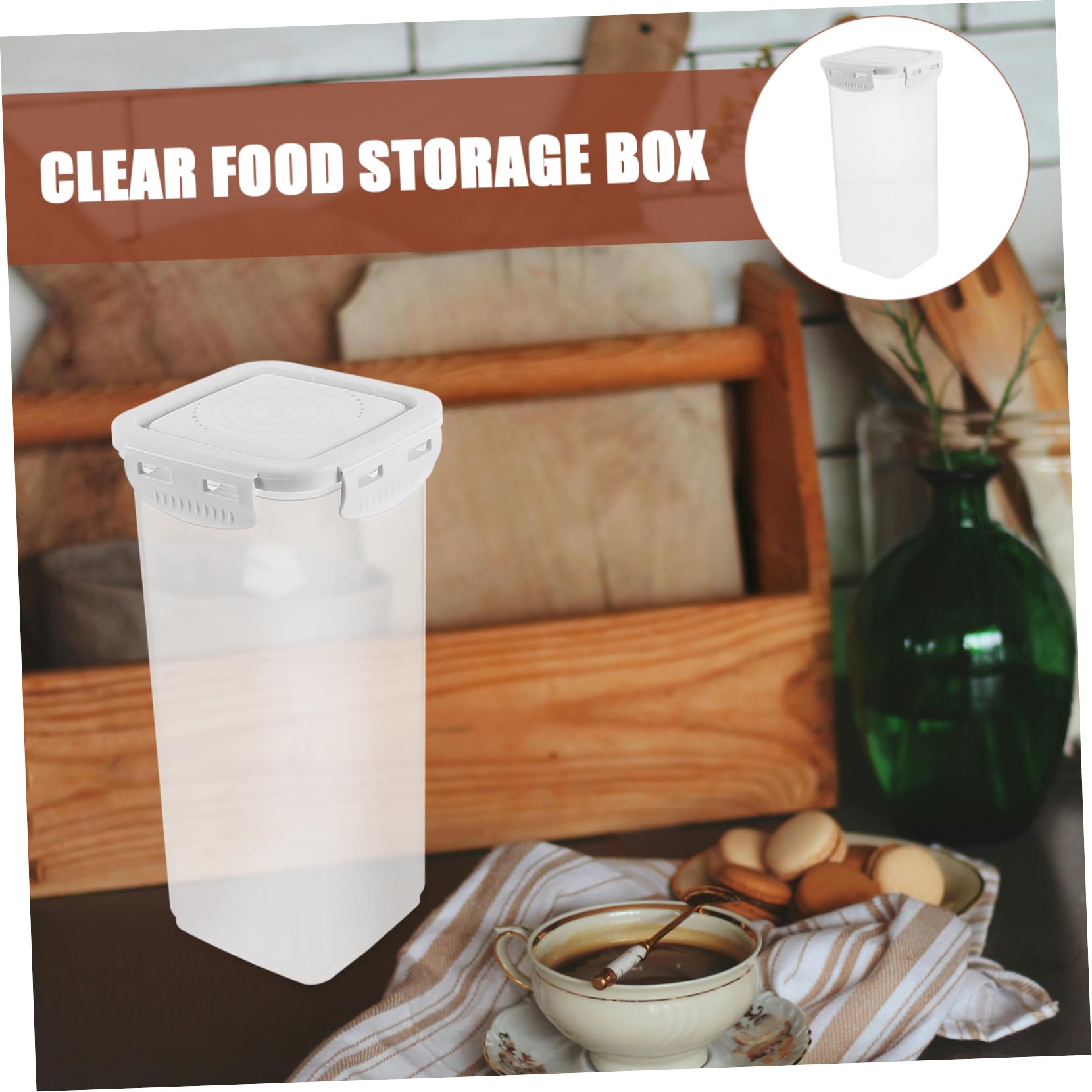 SOESFOUFU Reusable Large Bread Box Airtight Kitchen Countertop Container for Bread Storage Spacious Bread Storage Box for Freshness Bread Keeper for Home Use