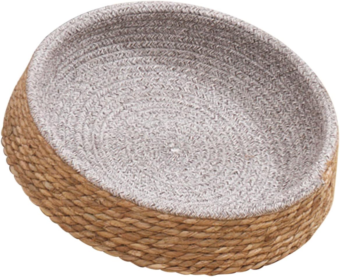 Alasum Pet Spherical Form Mattress Breathable Woven Canine Nest Cushion for Cats and Puppies Comfy and for Indoor Use