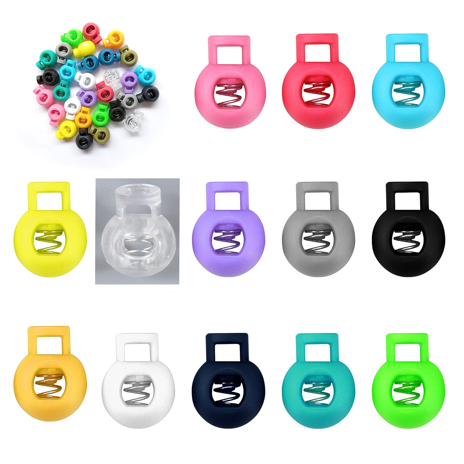 50 Serrature Per Cavi In Plastica - Fermacorde Multiuso Con Molla - Foto 9