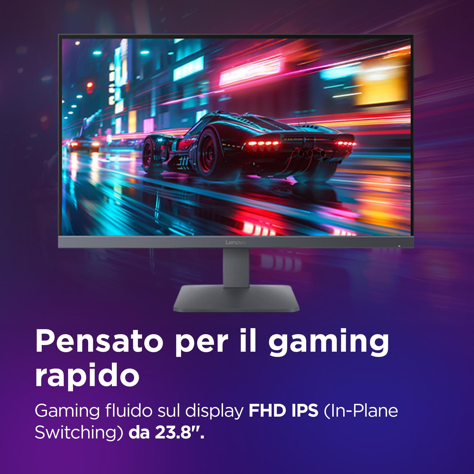 Lenovo LOQ 27-10 Monitor Gaming 27" 200Hz, 0.5 ms, IPS FHD (1920x1080) AMD FreeSync Premium, DP 1.4, 2x HDMI 2.1, VESA 100x100