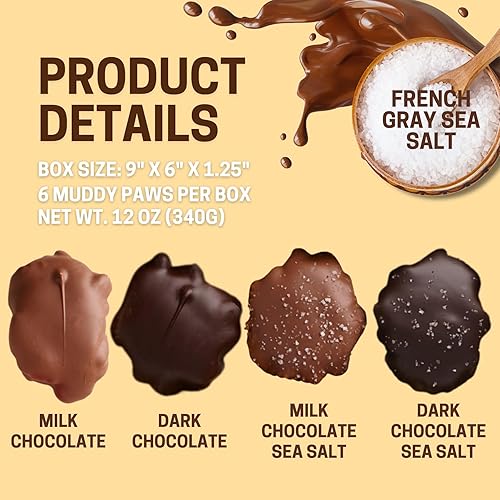 Miniatura 6 de Caja de regalo de tortugas pecanas saladas de chocolate negro