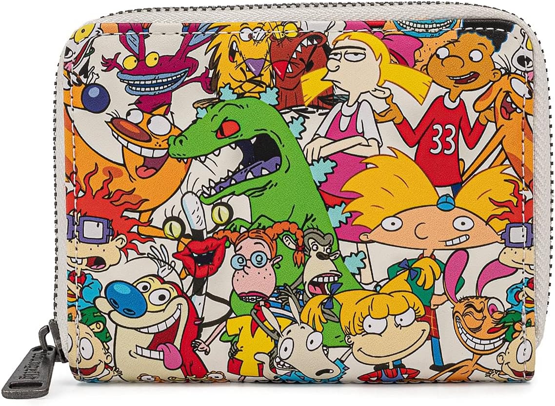 Loungefly Nickelodeon Nick Rewind Gang Zip Around Wallet