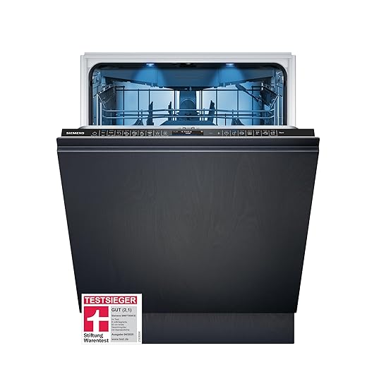 Siemens SN87TX00CE, Stiftung Warentest Testsieger*, iQ700, Geschirrspüler Vollintegriert, Home Connect, Spülmaschine Made in Germany, Besteckschublade, Zeolith Trocknung, varioSpeed, glassZone