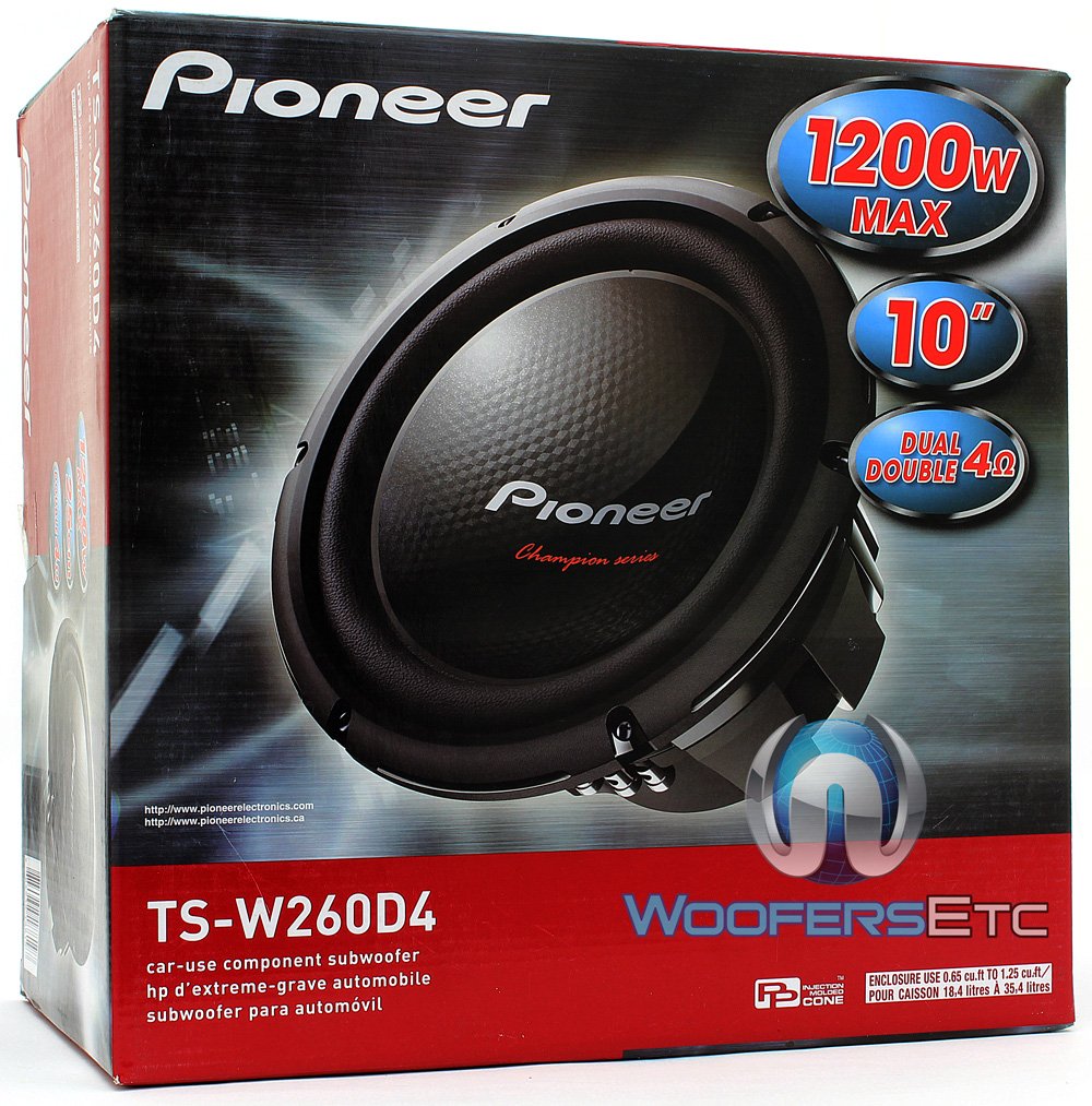 Pioneer Ts W260s4 10 Single Ohm Champion Series Car Desertcart