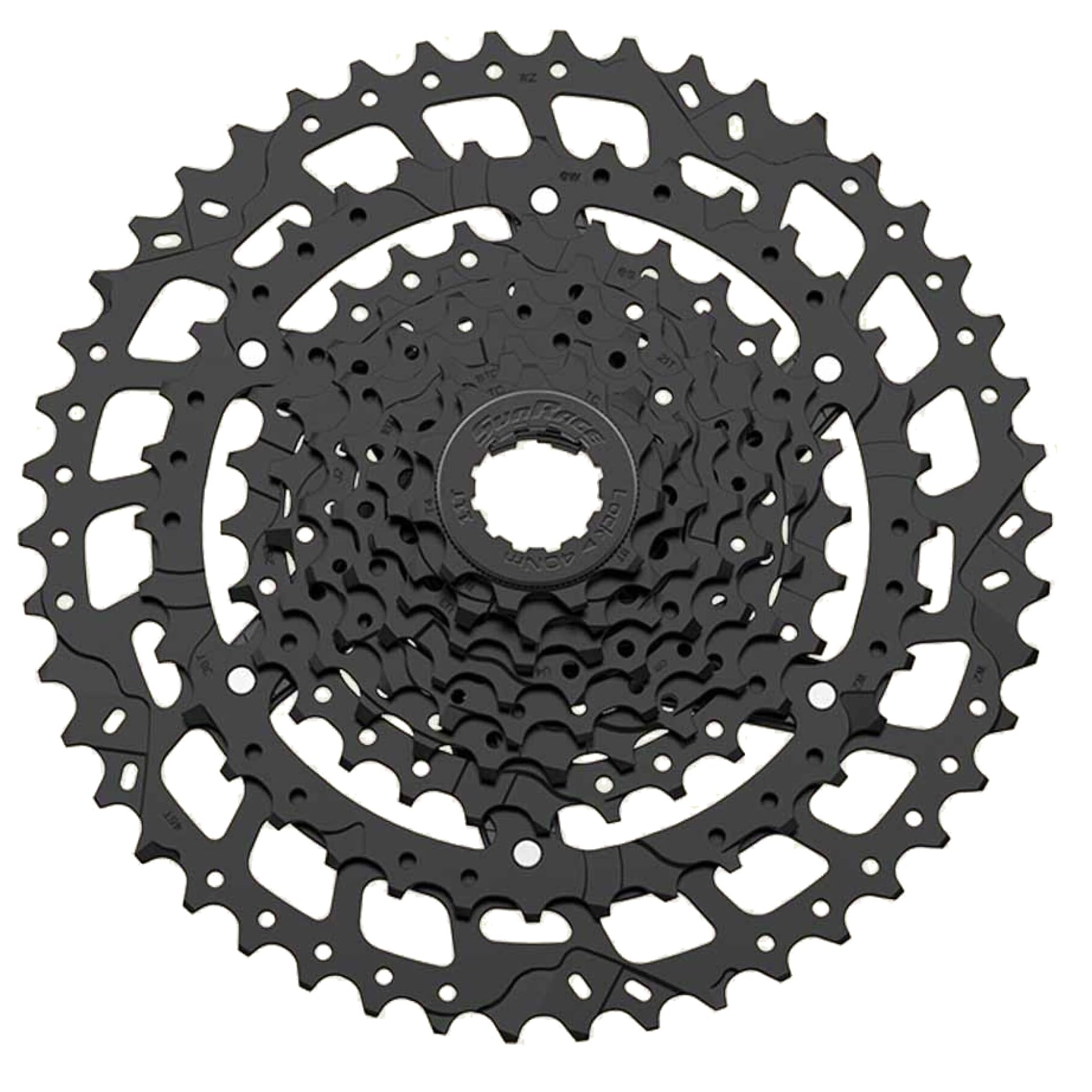 SunRace U9 9-Speed LinkGlide-Cues Compatible U-Series Cassette, Black, HG-Spline, 11-46T