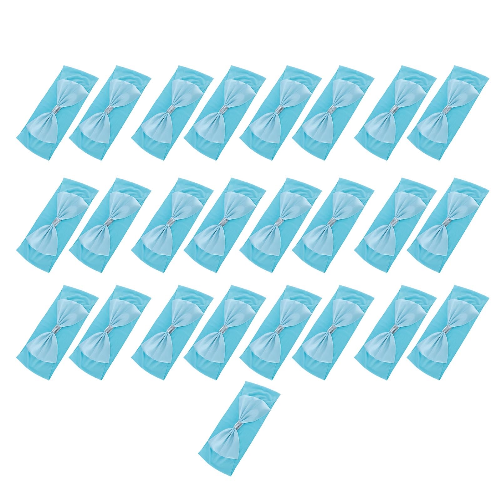 Ceintures de chaise de mariage extensibles Jeffergarden arcs en tissu polyester 25pcs