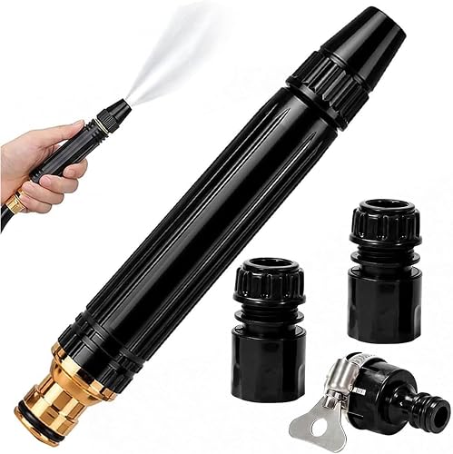 SAKINU High Pressure Hose Nozzle, Adjustable Garden Water Sprayer, Anti-Leak Heavy Duty Water Gun for Car Washing, Patio Cleaning & Garden Watering