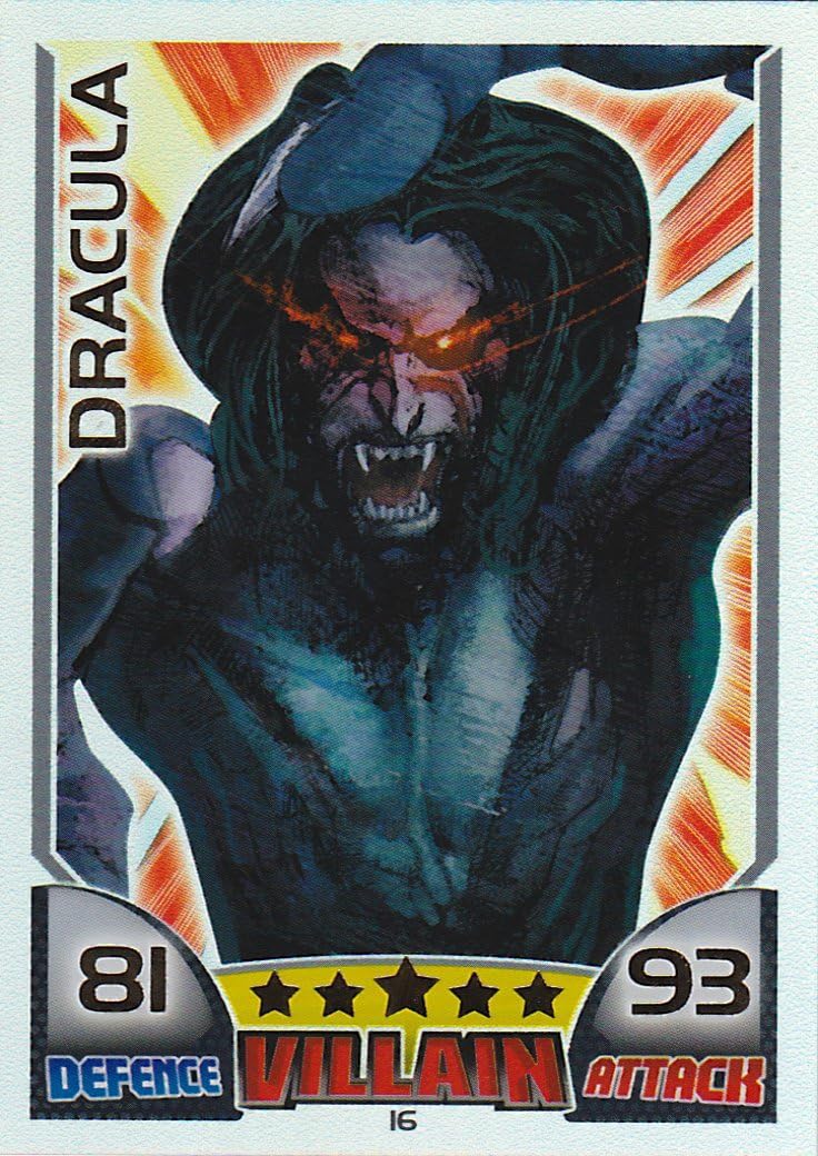 Topps MARVEL Hero Attax 16 DRACULA Rainbow Foil Card