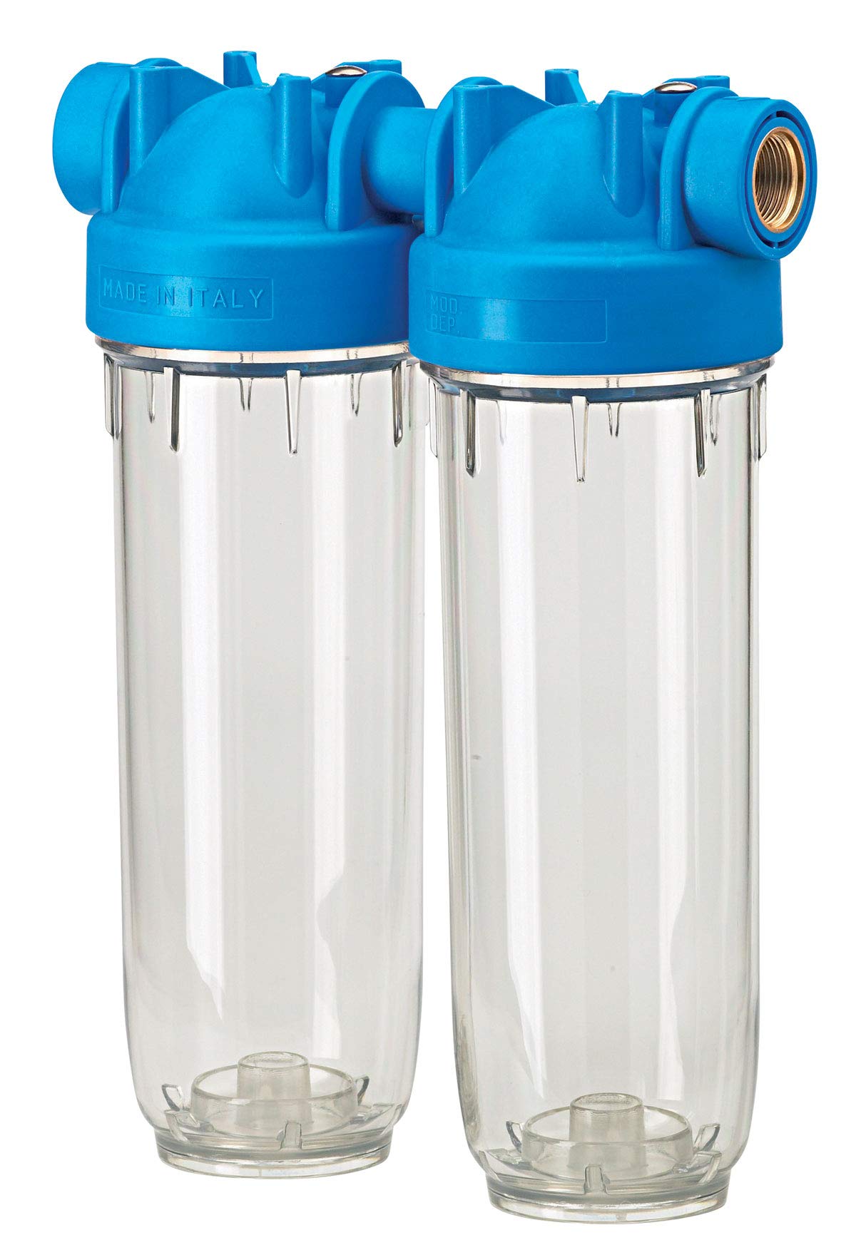 purway® DP 10 DUO 1" OT TS 10" Doppelfiltergehäuse Hauswasserfilter Trinkwasserfilter