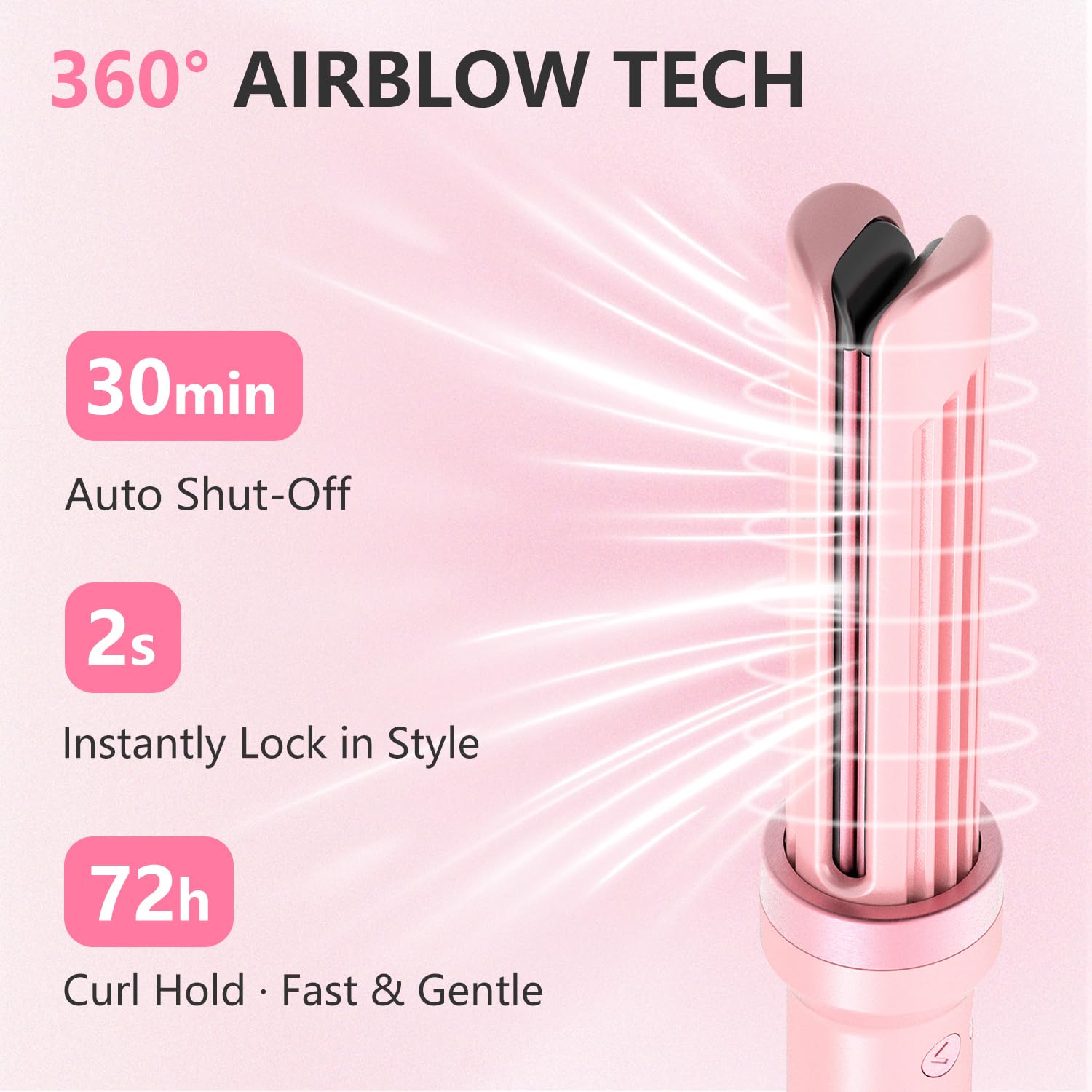 FORLIFA Automatic Rotating Curling and Straightening Iron